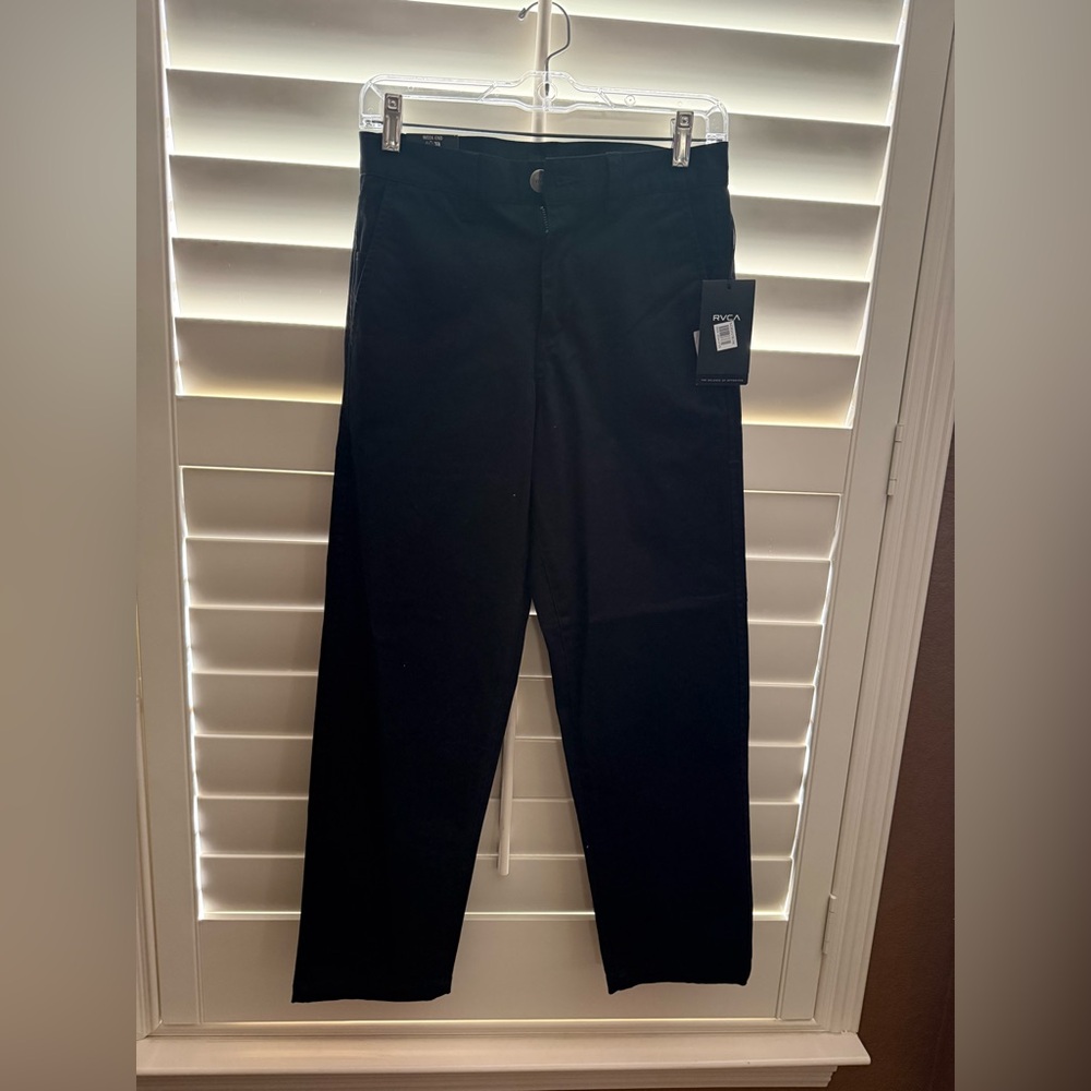 RVCA Kids Casual Black Pants - Picture 3 of 3